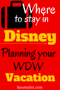 Where to stay in Disney - Planning your WDW Vacation