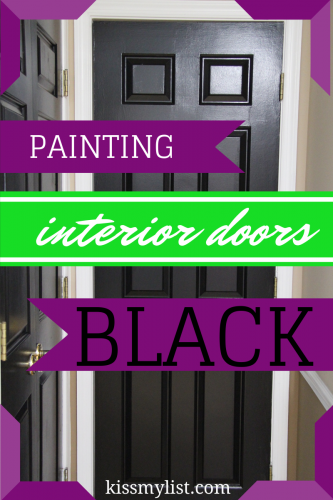 painting interior doors black 