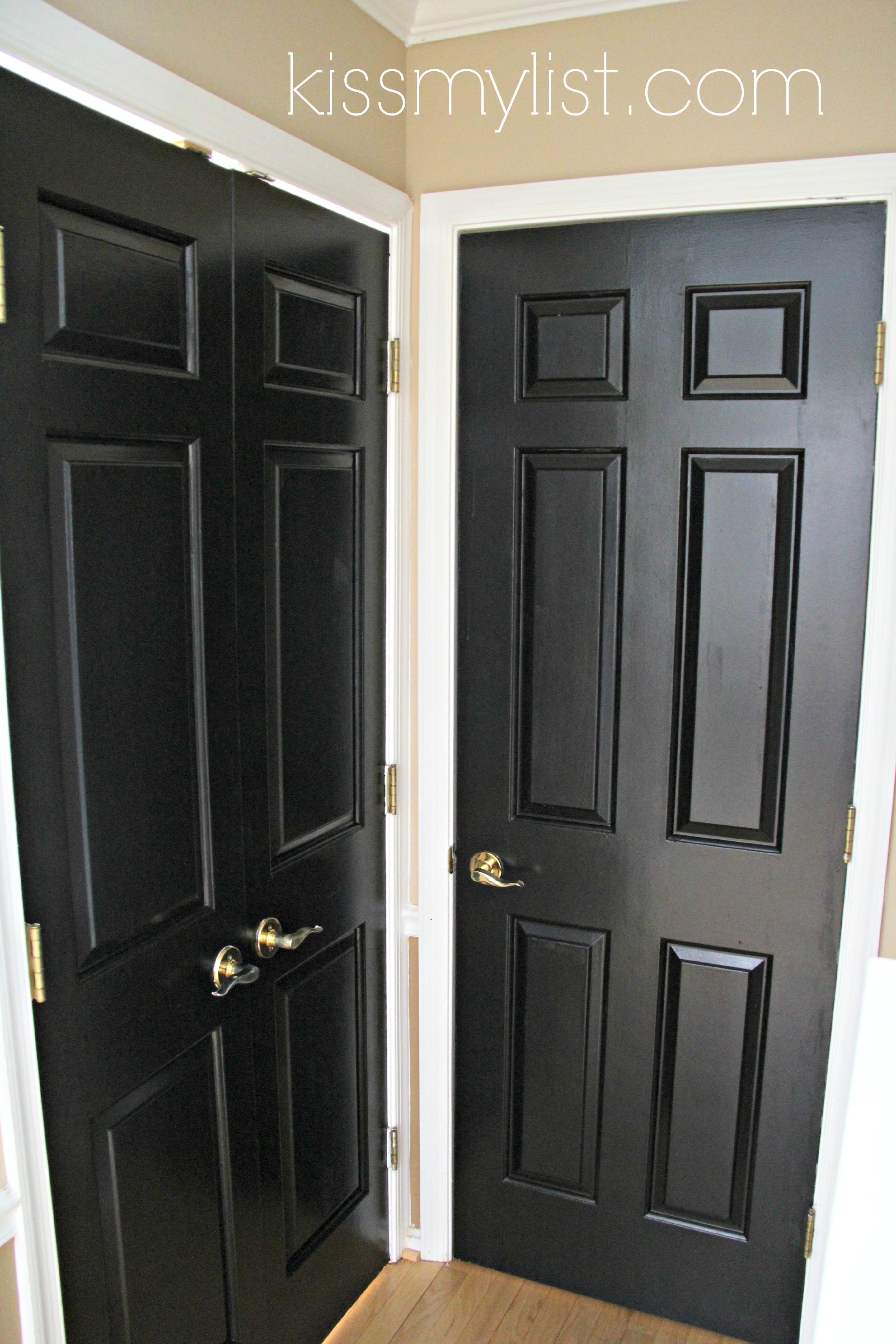 Painting Interior Doors Black Kiss My List