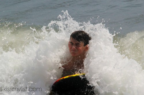 boogie boarding