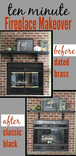 ten minute fireplace makeover