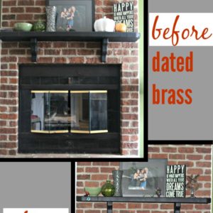 ten minute fireplace makeover