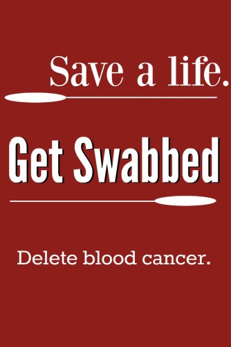 Get swabbed, and help delete blood cancer.