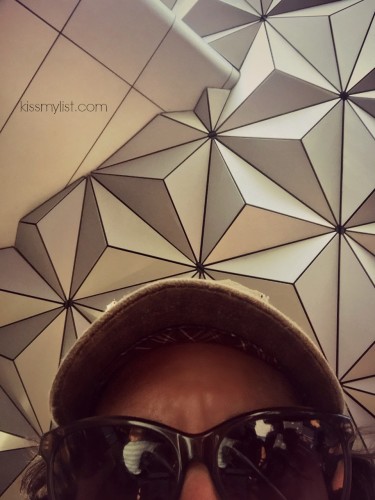 Selfie in front of Epcot ball