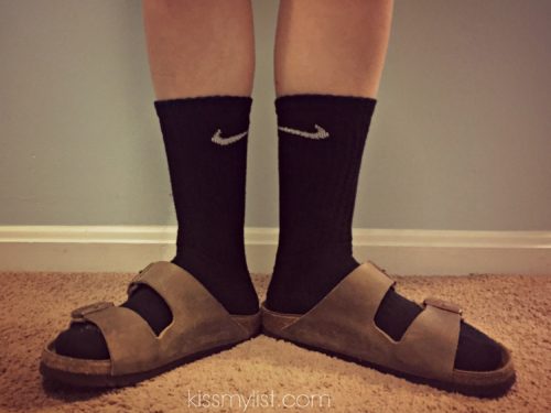 birkenstocks with white socks