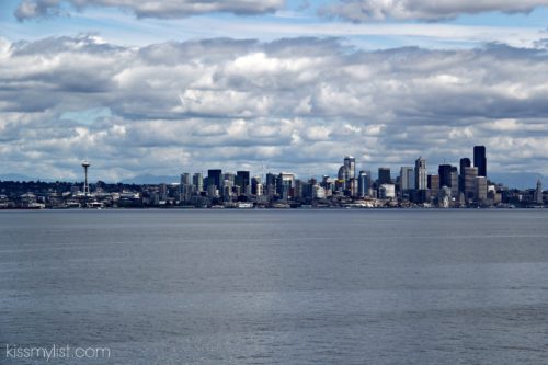Seattle skyline from ferry