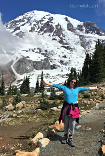 I'm down to one jacket - climbing uphill is hard work!