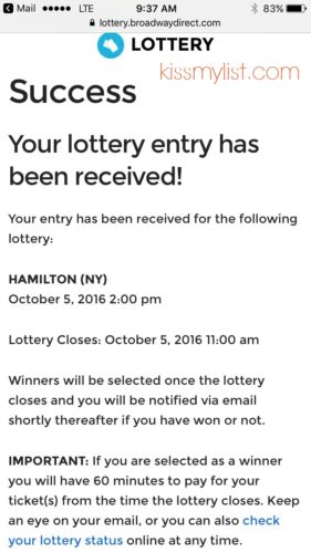 Hamilton lottery