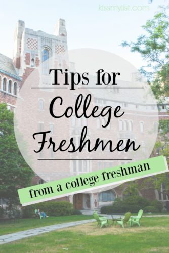 tips for college freshmen