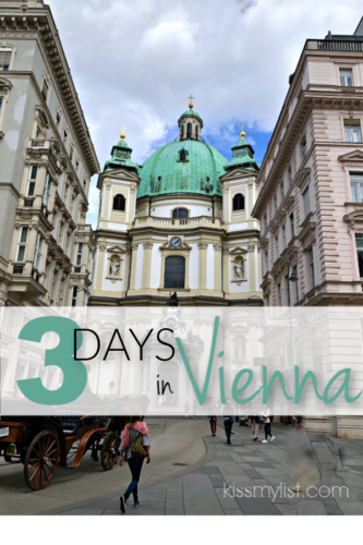 itinerary for 3 days in Vienna