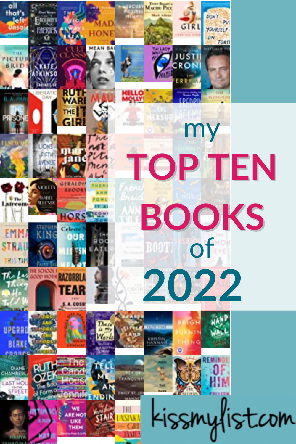 My top ten books of 2022 Kiss my List